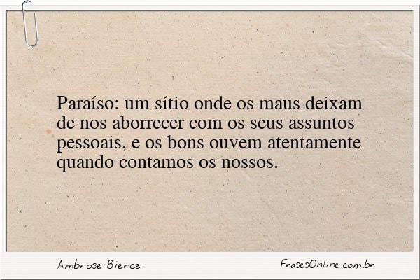 Frase de Ambrose Bierce