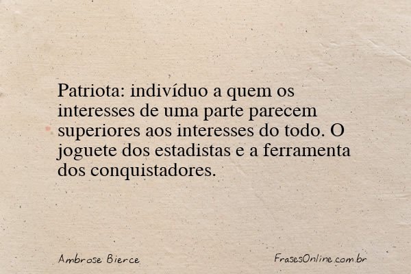 Frase de Ambrose Bierce