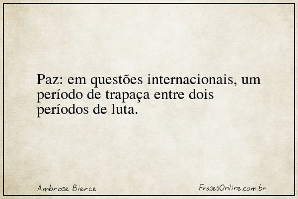 Frase de Ambrose Bierce