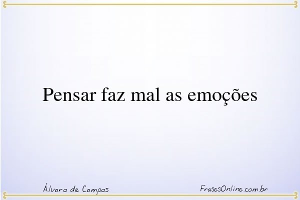 Frase de Álvaro de Campos