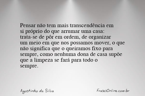 Frase de Agostinho da Silva