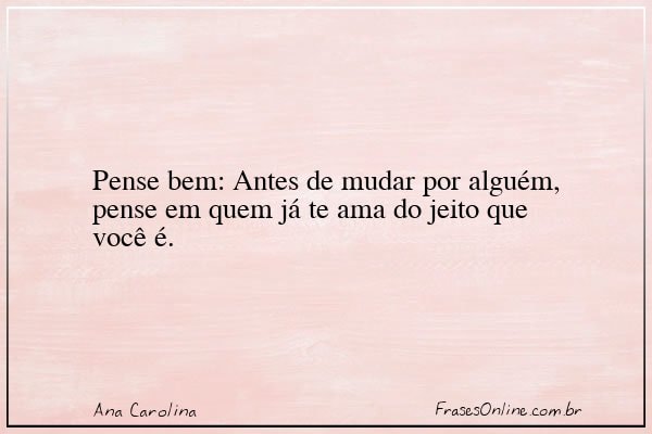 Frase de Ana Carolina