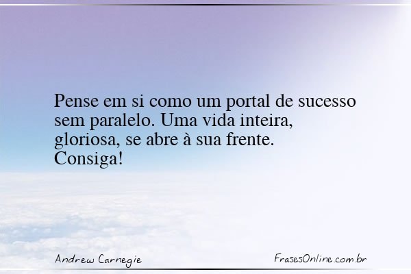 Frase de Andrew Carnegie