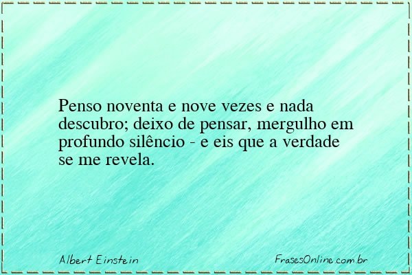 Frase de Albert Einstein