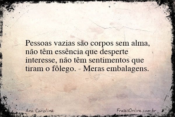 Frase de Ana Carolina