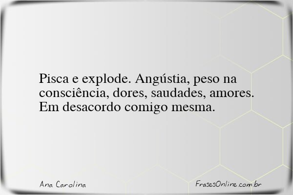 Frase de Ana Carolina