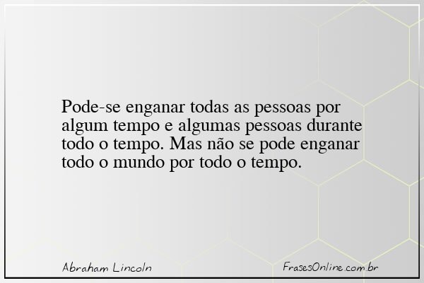 Frase de Abraham Lincoln