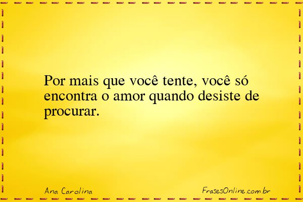 Frase de Ana Carolina