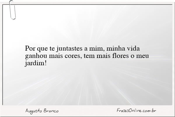 Frase de Augusto Branco