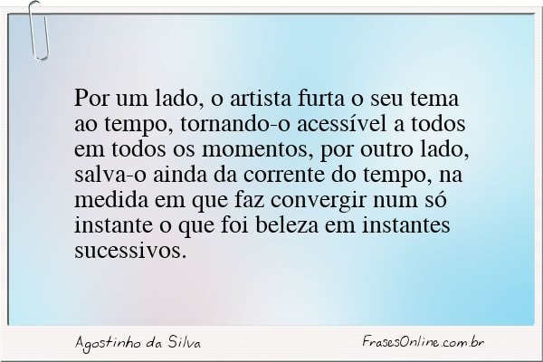 Frase de Agostinho da Silva