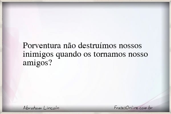 Frase de Abraham Lincoln