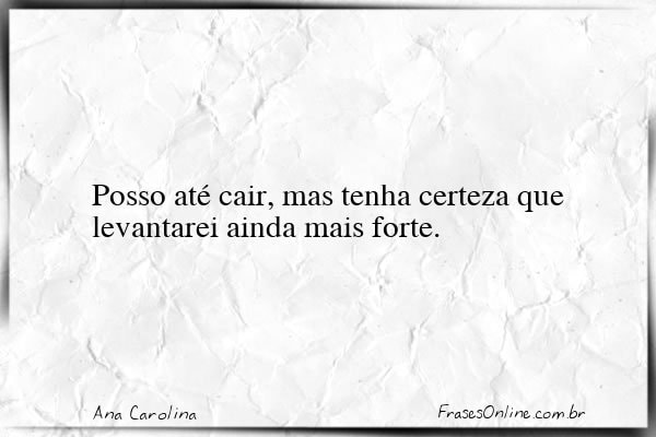 Frase de Ana Carolina