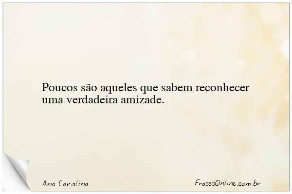 Frase de Ana Carolina