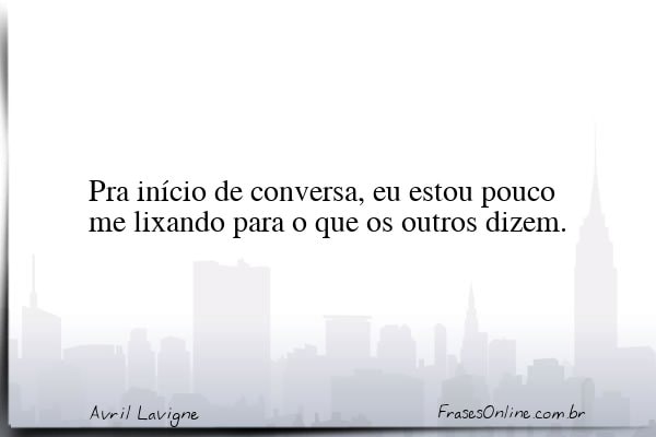 Frase de Avril Lavigne