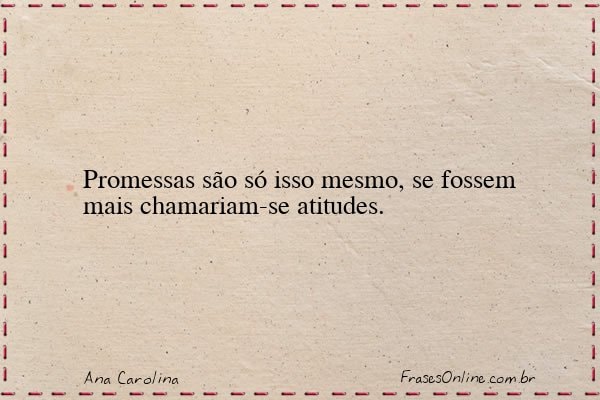 Frase de Ana Carolina