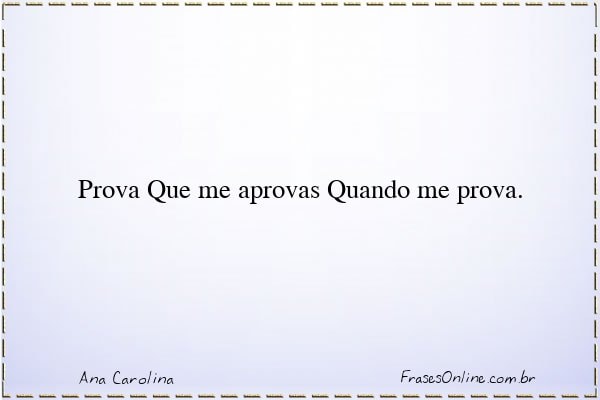 Frase de Ana Carolina