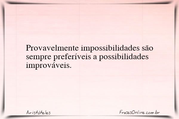Frase de Aristóteles