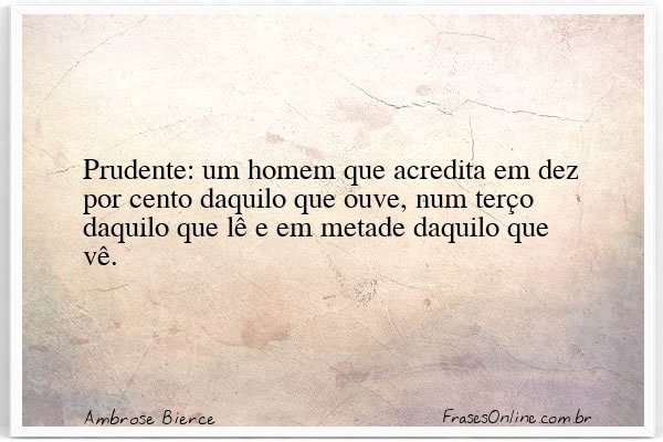 Frase de Ambrose Bierce