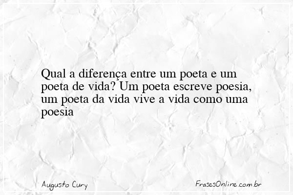 Frase de Augusto Cury