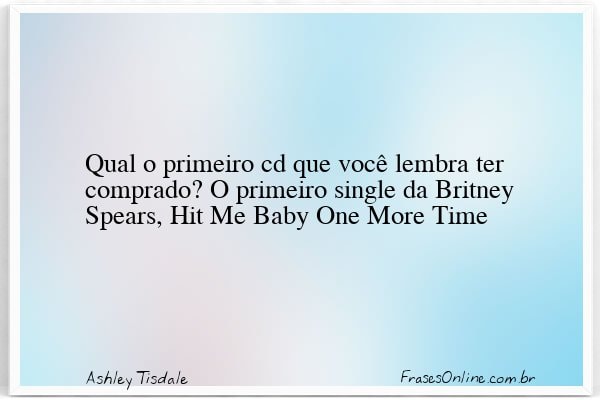 Frase de Ashley Tisdale