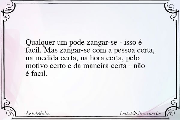 Frase de Aristóteles