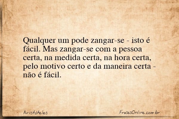 Frase de Aristóteles