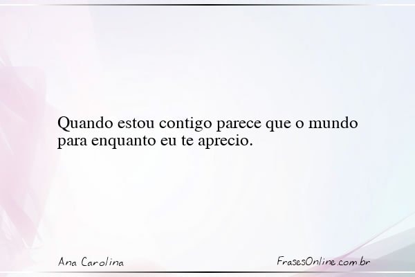 Frase de Ana Carolina