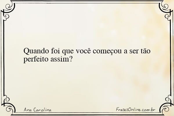 Frase de Ana Carolina
