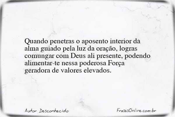 Frase de Autor Desconhecido