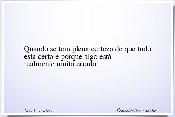 Frase de Ana Carolina