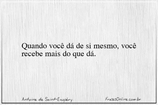 Frase de Antoine de Saint-Exupéry