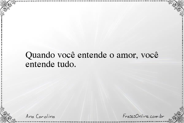 Frase de Ana Carolina