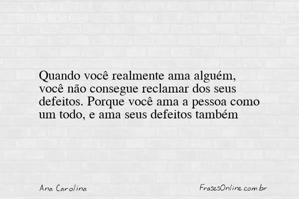 Frase de Ana Carolina