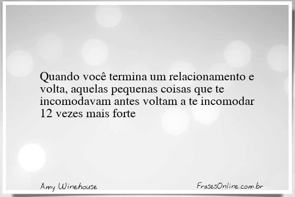 Frase de Amy Winehouse