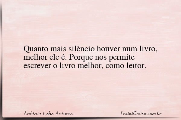 Frase de António Lobo Antunes