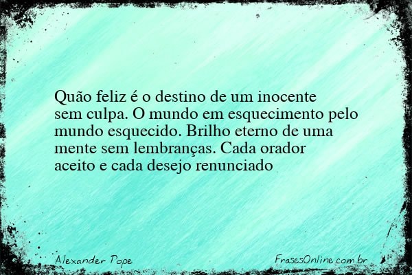 Frase de Alexander Pope
