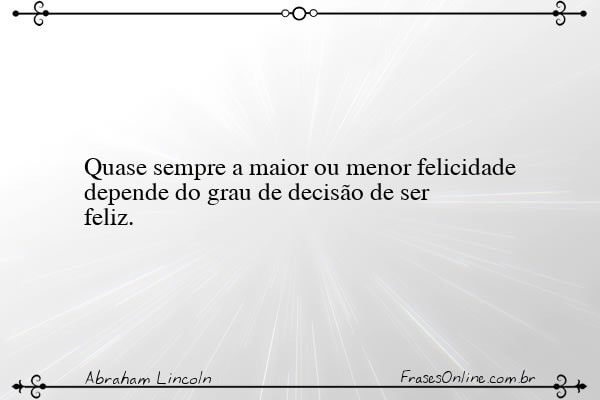 Frase de Abraham Lincoln