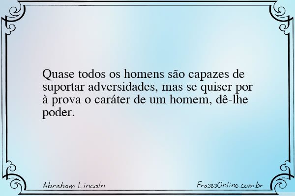 Frase de Abraham Lincoln