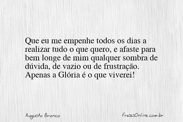 Frase de Augusto Branco