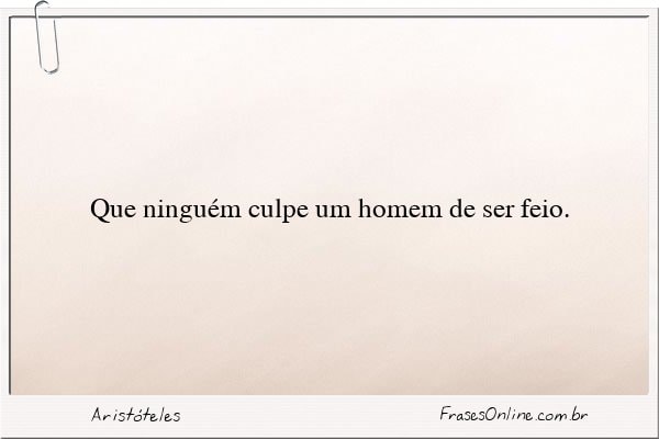 Frase de Aristóteles