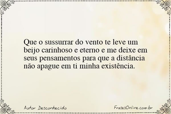 Frase de Autor Desconhecido