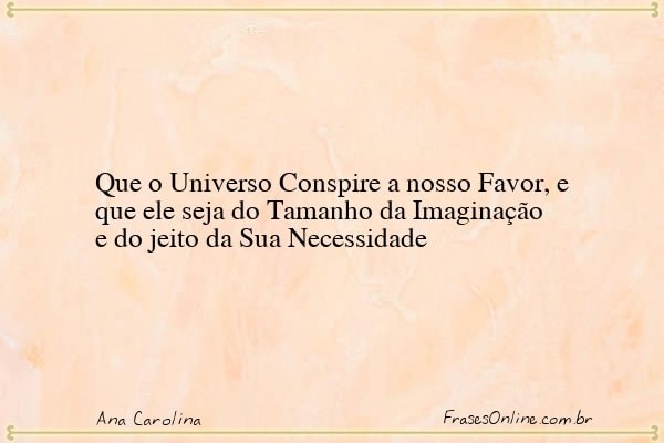 Frase de Ana Carolina