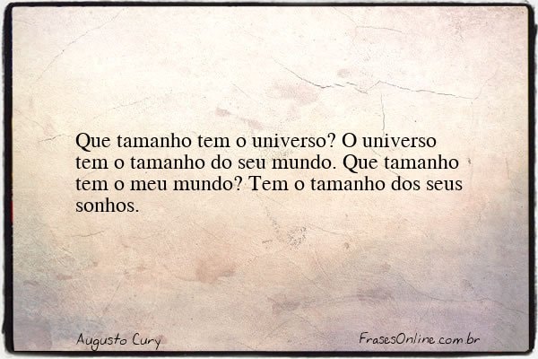 Frase de Augusto Cury