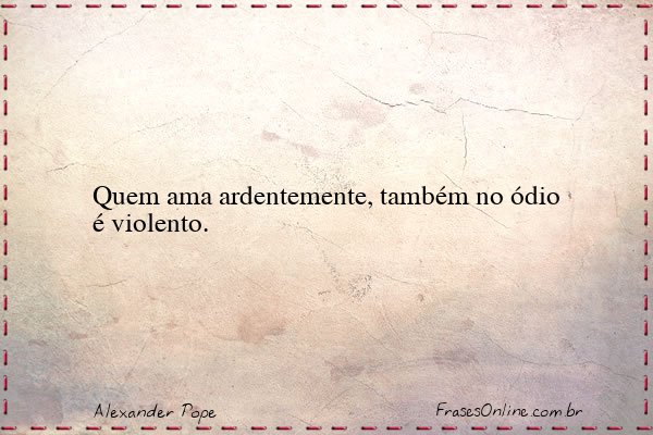 Frase de Alexander Pope