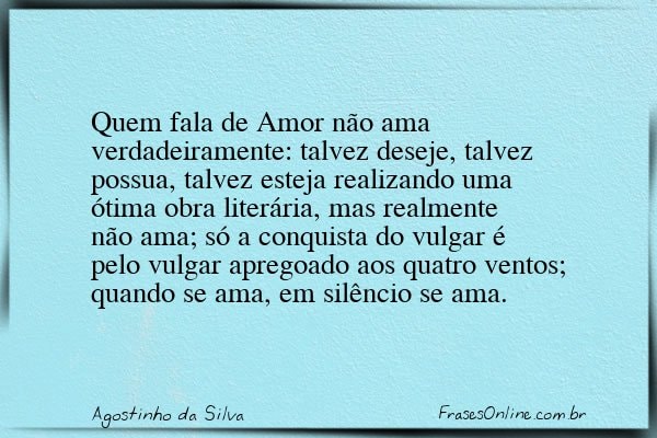 Frase de Agostinho da Silva