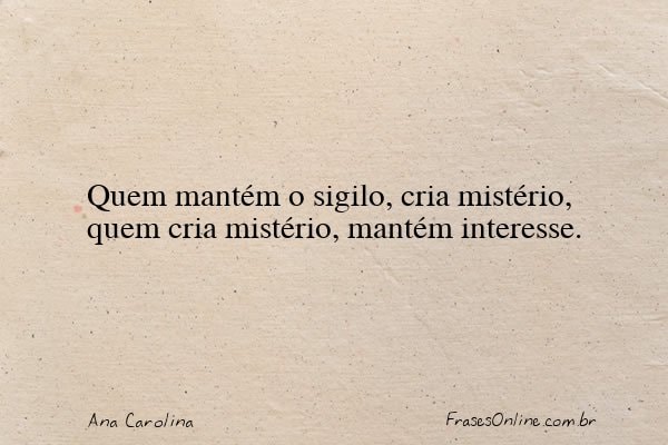 Frase de Ana Carolina