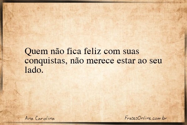 Frase de Ana Carolina