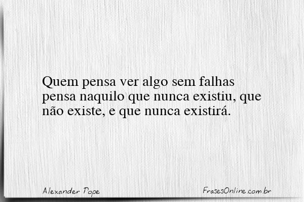 Frase de Alexander Pope