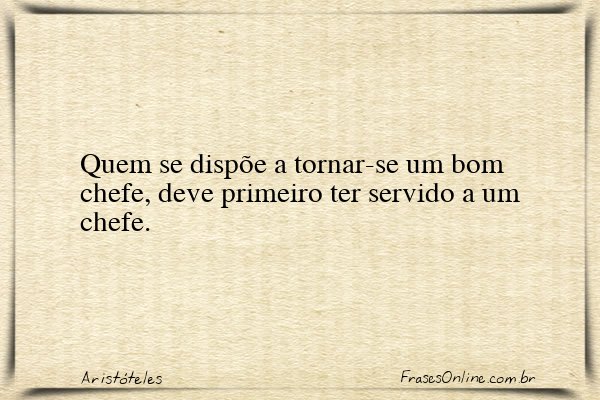 Frase de Aristóteles
