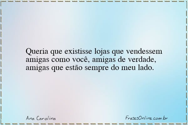 Frase de Ana Carolina